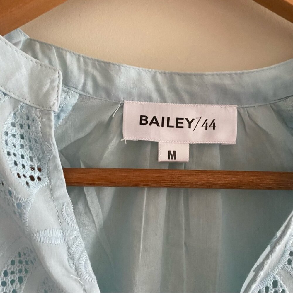 Bailey 44 Light Blue Lace Detail Women's Top - Picture 4 of 12